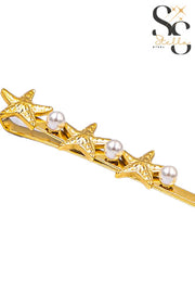 Stars & Pearl Hair Clip