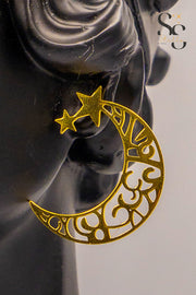 Ramadan Crescent and Stars Earrings