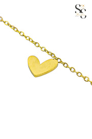 Heart anklet