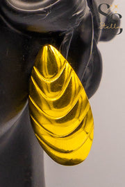 Faceted Teardrop-Like Earrings