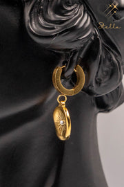 Star White Stone Stud Earrings