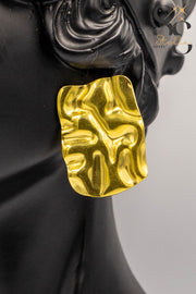 Faceted Rectangular Earrings