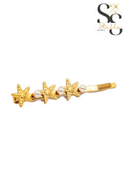 Stars & Pearl Hair Clip
