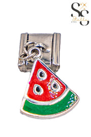 Watermelon Charm Italian Bracelet