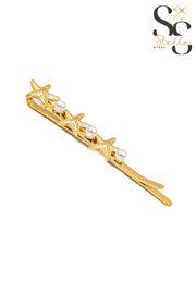 Stars & Pearl Hair Clip