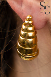 Spiral Teardrop Earrings