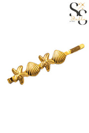 Seashell & Star Hair Clip