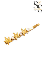 Stars & Pearl Hair Clip