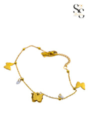 Butterfly anklet