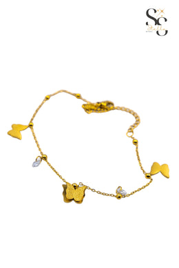 Butterfly anklet