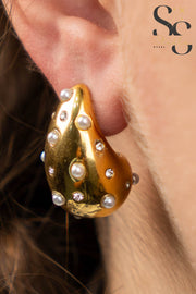 Pearl Teardrop Earrings