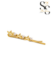 Stars & Pearl Hair Clip