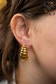 Spiral Teardrop Earrings