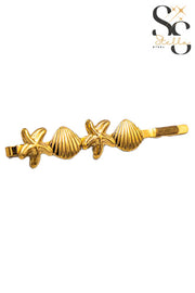 Seashell & Star Hair Clip