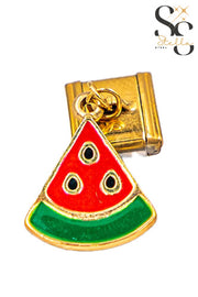 Watermelon Charm Italian Bracelet