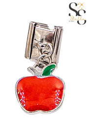 Apple Charm Italian Bracelet
