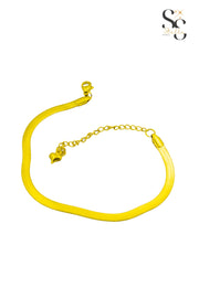 Snake-skin anklet 4 mm