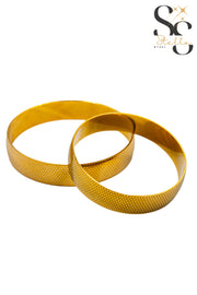 Honeycomb Bangle 14mm (Gold)