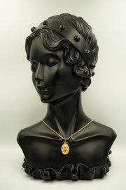 Star Necklace with Oval Frame