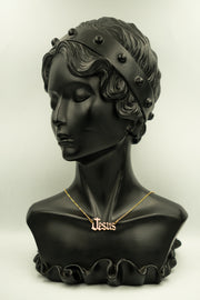 Jesus Necklace with Pink Enamel