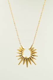 3D Half Sun Necklace