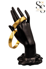 Honeycomb Bangle 14mm (Gold)