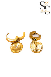 Star White Stone Stud Earrings