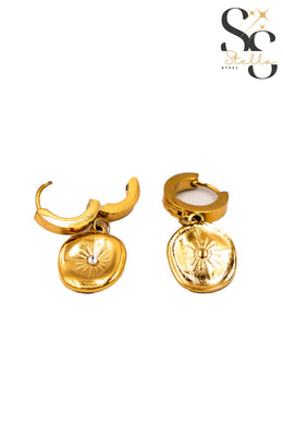 Star White Stone Stud Earrings