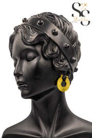 Chunky Textured Hoop Earrings