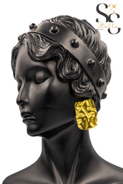 Faceted Rectangular Earrings