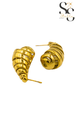 Spiral Teardrop Earrings