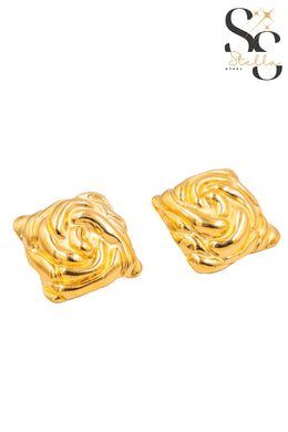 Faceted Rhombus Earrings