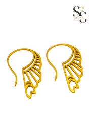 Pharaonic Large Feather - Wing Earrings from Huntress