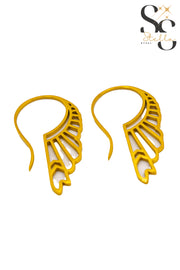 Pharaonic Large Feather - Wing Earrings from Huntress