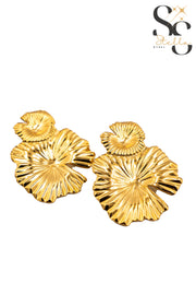 Bracelet-Style Rose Earrings