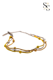 Triple Mouse Tail Beaded Bracelet