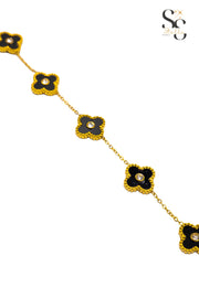 Van Cleef Black Shell Stones Bracelet