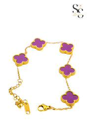 Van Cleef Mauve Shell Bracelet