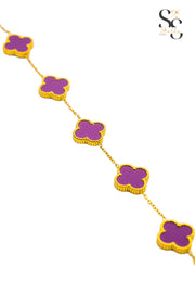 Van Cleef Mauve Shell Bracelet