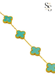 Van Cleef Mint Green Shell Bracelet