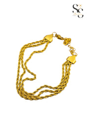 Triple Twisted 2mm Bracelet