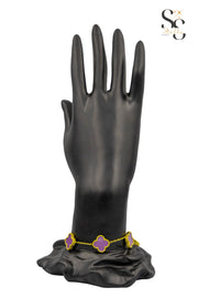 Van Cleef Mauve Shell Bracelet