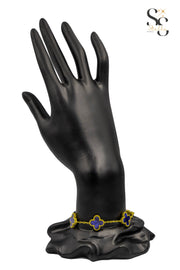 Van Cleef Blue-Pepsi Shell Bracelet