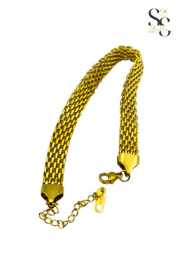 Mat Weave Rough Bracelet