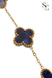 Van Cleef Blue-Pepsi Shell Bracelet