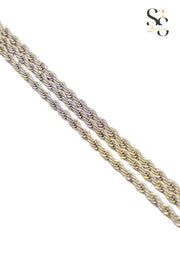 Triple Twisted 2mm Bracelet