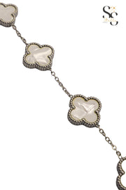 Van Cleef White Shell Bracelet