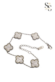 Van Cleef White Shell Bracelet