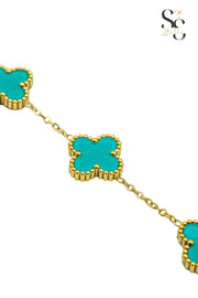 Van Cleef Mint Green Shell Bracelet