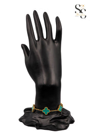 Van Cleef Mint Green Shell Bracelet